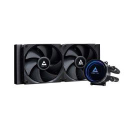 CHIEFTEC CPU vízhűtés Iceberg 240 Dark, 2x120mm, ARGB vízblokk, LGA1851, AM5, fekete, fekete