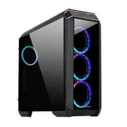 CHIEFTEC tok STALLION II, ATX, 1x USB-C 3.2, 2x USB 3.1, 1x USB 2.0, 4x 120mm RGB ventilátor, fekete színű