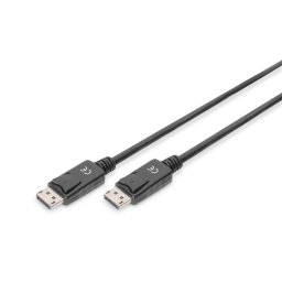 Digitus DisplayPort 1.2 csatlakozókábel, DP M/M, 2,0 m, reteszeléssel, Ultra HD 4K, bl