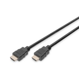 Digitus HDMI nagysebességű csatlakozókábel, A típus M/M, 3,0 m, Ultra HD 60p, arany, bl