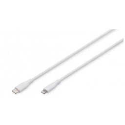 Digitus USB-C szilikon töltőkábel, USB-A - USB-C 2m, USB 2.0, 60W, fekete