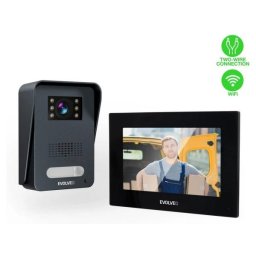 EVOLVEO DoorPhone AP1-2 vezetékes videotelefon alkalmazással fekete színű