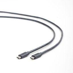 GEMBIRD CABLEXPERT USB 3.1 Type-C Type-C kábel (CM/CM), 1m, adatátvitel, fekete