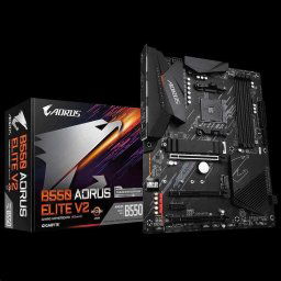 GIGABYTE MB Sc AM4 B550 AORUS ELITE V2, AMD B550, 4xDDR4, 1xHDMI, 1xDP, 1xHDMI, 1xDP