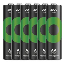 GP Újratölthető akkumulátor. ReCyko Pro AA (HR6) 2000mAh - 6 db