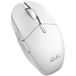 Genius GX GAMING Scorpion M8250 AI, egér, vezeték nélküli, optikai, 3200DPI, 6 gomb, BT, 2.4GHz, USB-C, 7 alszín, Copilot, fehér