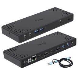 I-tec USB 3.0 / USB-C / Thunderbolt Dual Display dokkolóállomás PD 100W