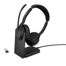 Jabra Evolve2 55/Stereo/ANC/USB/BT-USB/Wireless/MS/Stand/Black