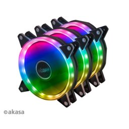 Kiegészítő ventilátor Akasa Vegas AR7 LED 12 cm-es készlet Akasa Vegas AR7 LED 12 cm-es készlet