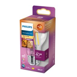 PHILIPS izzó LED classic 40W A60 E27 CL WGD90 SRT4 40W A60 CL WGD90 SRT4