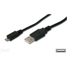 PREMIUMCORD USB 2.0 A-Micro B kábel 0, 2m (fekete)