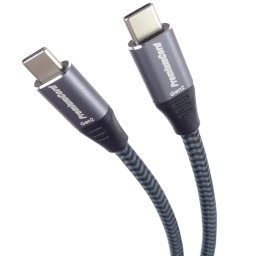 PREMIUMCORD USB-C kábel (USB 3.2 Gen2x2, 5A, 100W, 20Gbit/s) 3m, szürke