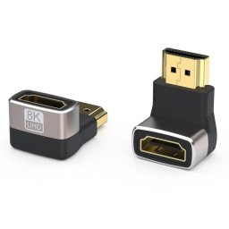 PREMIUMCORD adapter csatlakozó 8K HDMI A - HDMI A, F/M, 90°-os derékszögű, jobbra fordított csatlakozó