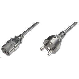 PREMIUMCORD tápkábel 230V/10A, egyenes villa, 2m