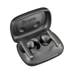 Poly Voyager Free 60 bluetooth headset, BT700 USB-C adapter, töltőtáska, fekete színű