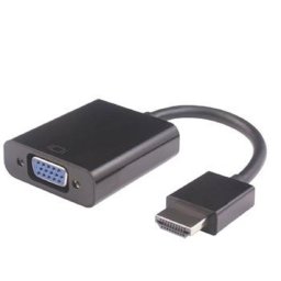 PremiumCord HDMI-VGA átalakító 3,5 mm-es sztereó csatlakozóval - fekete színben