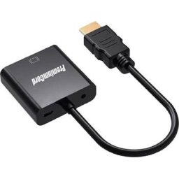 PremiumCord HDMI-VGA átalakító 3,5 mm-es sztereó csatlakozóval - fekete színben