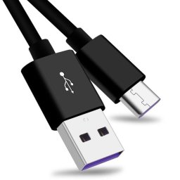 PremiumCord kábel USB 3.1 C/M - USB 2.0 A/M, szupergyors töltés 5A, fekete, 2m
