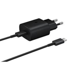 Samsung hálózati töltő EP-TA800EBE kábel EP-DG980BBE USB-C, 25W, fekete, (ömlesztve)