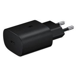 Samsung utazási töltő EP-TA800EBE, PD, gyorstöltés, USB-C, 25 W, fekete, (ömlesztve)