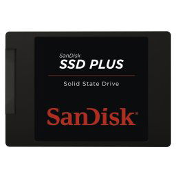 Sandisk Plus/240GB/SSD/2.5"/SATA/Fekete/3R