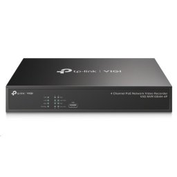 TP-Link VIGI NVR1004H-4P, videorögzítő, 4 csatorna, 4xPoE, 1xSATA, 1x100Mb/s LAN, 2xUSB2.0, 1xHDMI, 1xVGA, 1xVGA