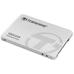 TRANSCEND SSD225S 250GB SSD 2.5GB SATA III 6Gb/s, 3D TLC, Alumínium ház, 500MB/s R, 330MB/s W, Ezüst