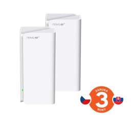 Tenda Nova MX21 Pro (2db) WiFi6E AXE5700 Mesh Gigabit rendszer, 6x GLAN/GWAN, WPA3, VPN, CZ alkalmazás