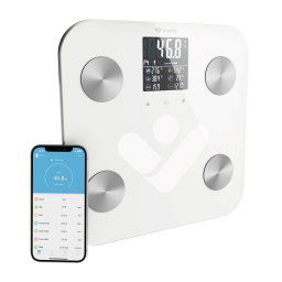 TrueLife FitShape S6 BT - Bioelektromos impedancia bluetooth mérleg - fehér
