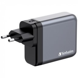 VERBATIM GaN hálózati töltő GNC-200, 200W, 3x USB-C, 1x USB