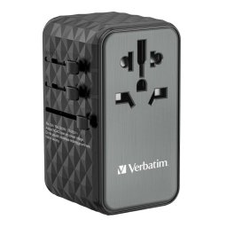 VERBATIM univerzális utazási adapter töltő UTA-06 GaN III, 100W