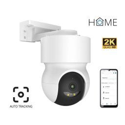 iGET HOME Camera CS8 Fehér - Vezeték nélküli kültéri 2K kamera, automatikus nyomkövetés, IP65 védelem, hang