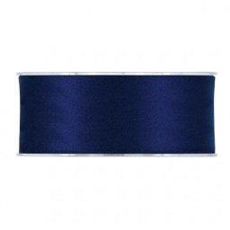 Szalag dupla szatén matt 40 mm x 15 m sötétkék
