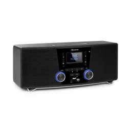Auna Stockton, mikro sztereó rendszer, max. 20W, DAB +, UKW, CD-lejátszó, BT, OLED, fekete (MG3-Stockton)