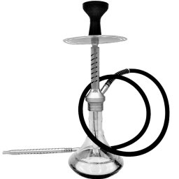 Taurus Cyclone Vízipipa - 55 cm - Ezüst
