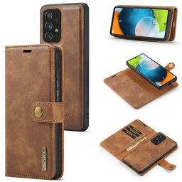 DG.MING Wallet tok 2 az 1-ben Samsung Galaxy A53 5G barna