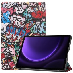 ART Flip tok Samsung Galaxy Tab S10 FE / Tab S9 FE GRAFFITI telefonhoz