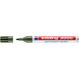 EDDING Alkoholos marker, 1,5-3 mm, kúpos, EDDING "3000", olívazöld