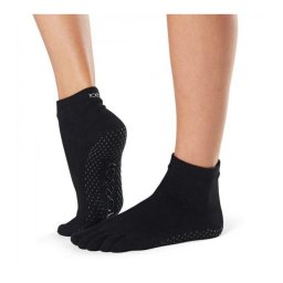 Jóga zokni - ToeSox Ankle Full-toe fekete