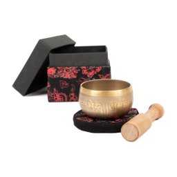 Indiai Hangtál - Szanszkrit betűk mintával - 8 cm - Bodhi