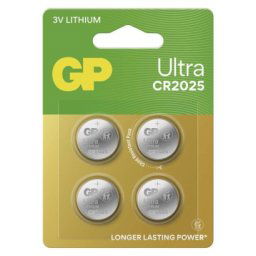 GP Ultra Lítium gombelem CR2025 4db/bliszter