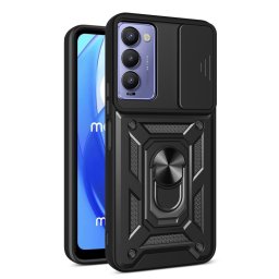 RING KAMERA Borító tartóval Tecno Camon 18 fekete