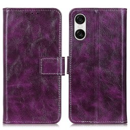 RETRO Pénztárca tok Sony Xperia 10 VI lila