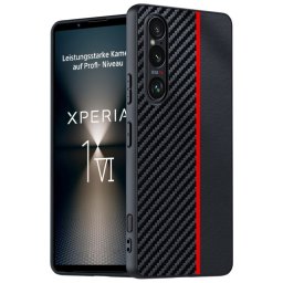 CARBON Védőtok Sony Xperia 1 VI készülékhez fekete-piros