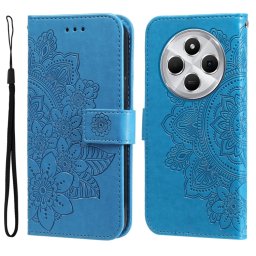 ART MANDALA Tárcahuzat Xiaomi-hoz Redmi 14C / Poco C75 kék