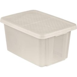 CURVER Tárolódoboz, tetővel, 45 l, áttetsző, CURVER "Essentials"