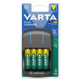 VARTA Elemtöltő, AA/AAA, 4x2100 mAh AA, VARTA "Plug"