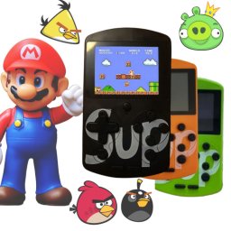 SUP Retro sznes kijelzs jtkkonzol 500 jtkkal