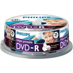 DVD-R 4, 7Gb 16x Hengeres 25db/csomag (5-ös címke) (PH922555 / DPHMC25)
