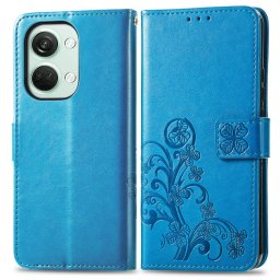 ART FLOWER S pénztárca tok One Plus Nord 3 5G kékhez